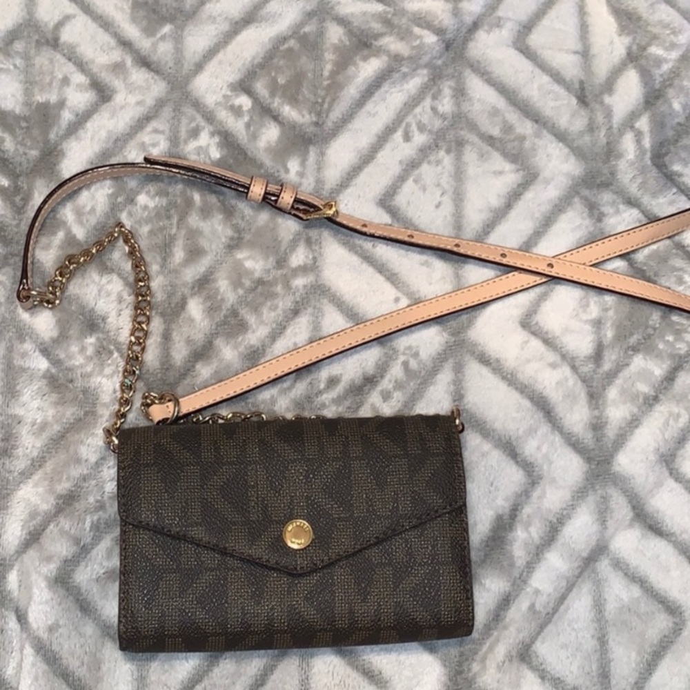Michael Kors crossbody wallet.